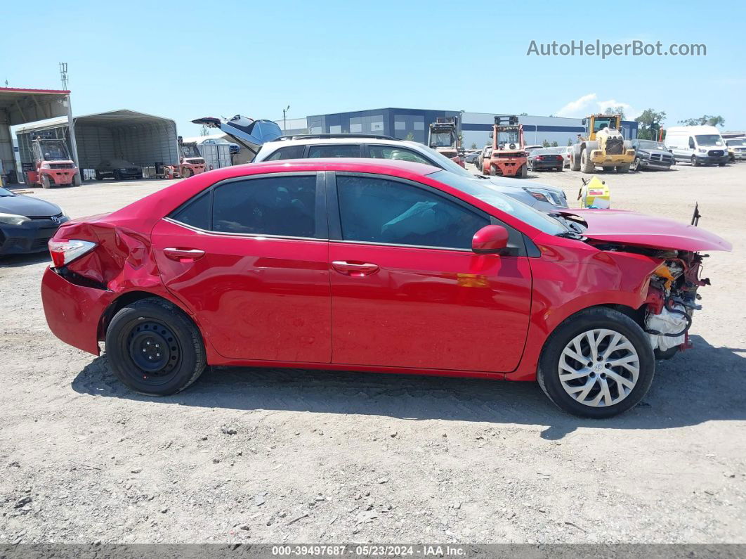 2019 Toyota Corolla Le Red vin: 2T1BURHE8KC176482