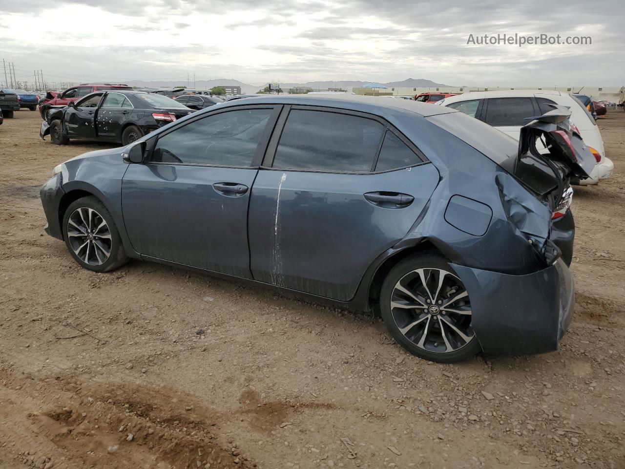 2019 Toyota Corolla L Blue vin: 2T1BURHE8KC194271