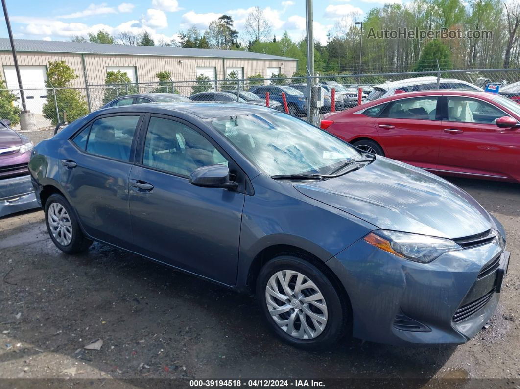 2019 Toyota Corolla Le Blue vin: 2T1BURHE8KC209674