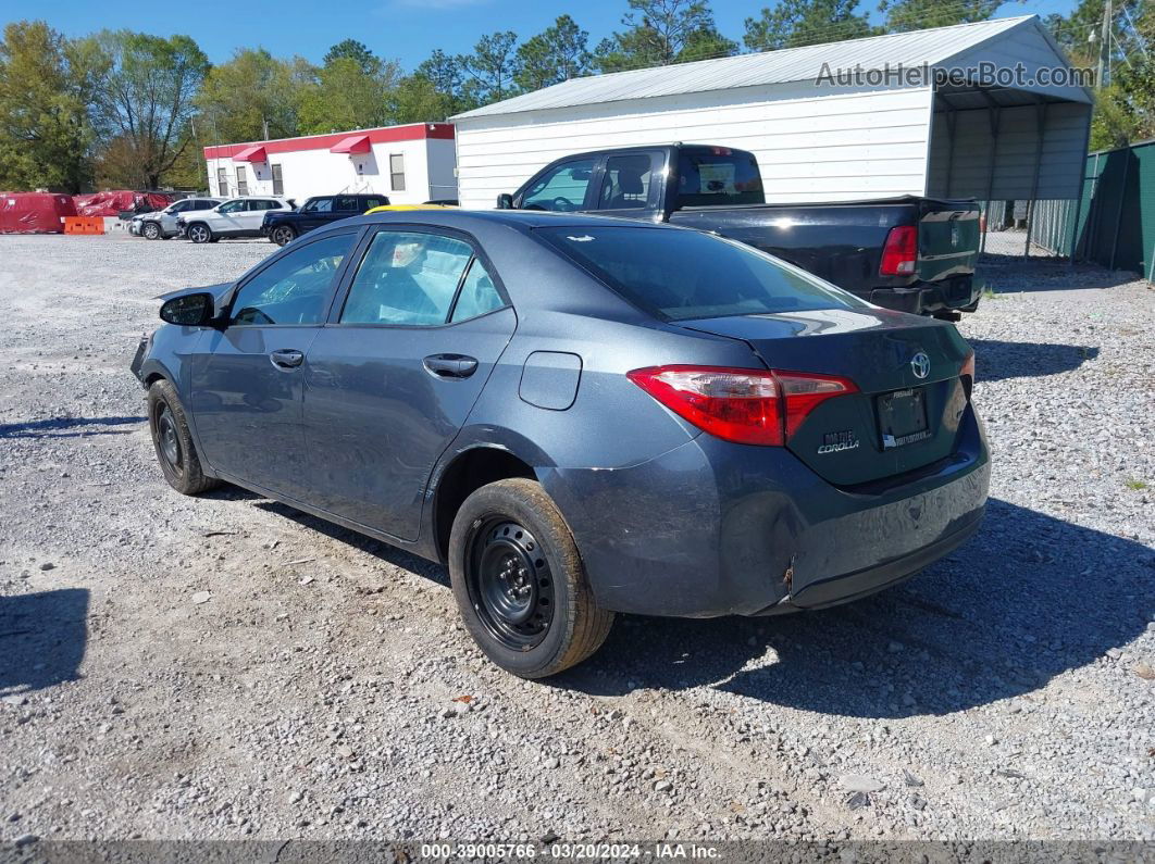 2019 Toyota Corolla Le Gray vin: 2T1BURHE8KC216656