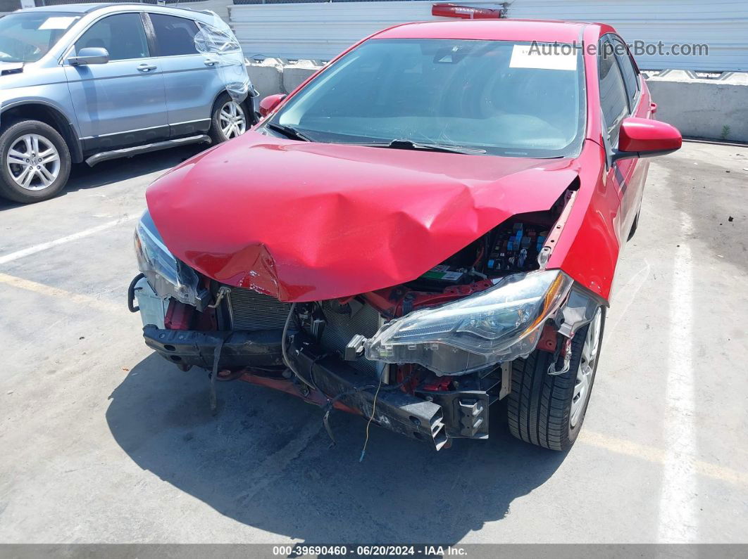 2019 Toyota Corolla Le Red vin: 2T1BURHE8KC225860