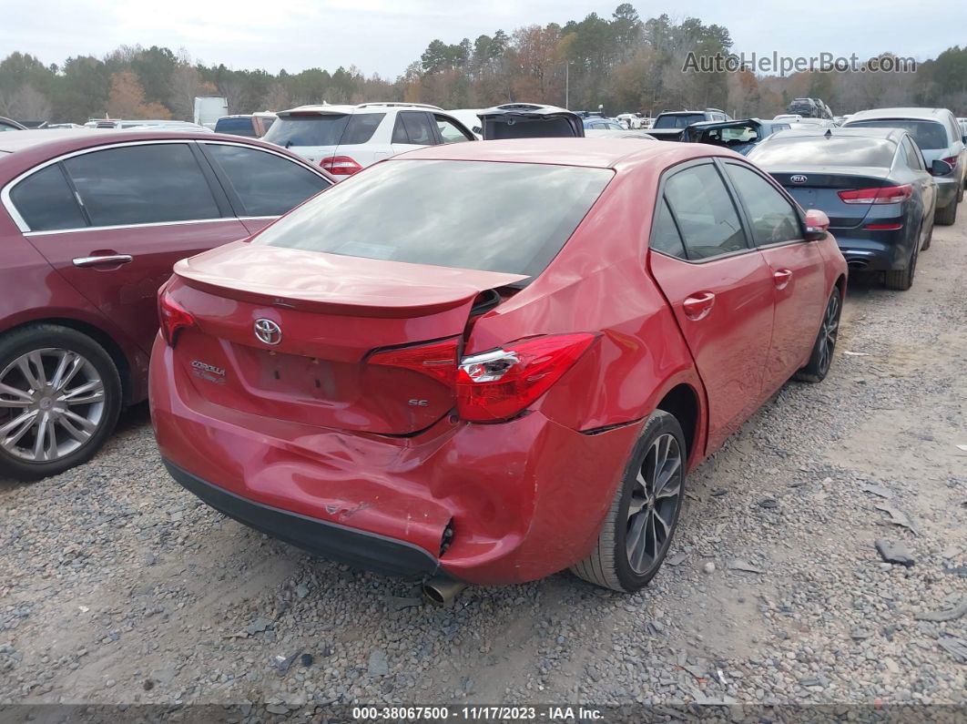 2019 Toyota Corolla Se Red vin: 2T1BURHE8KC225874