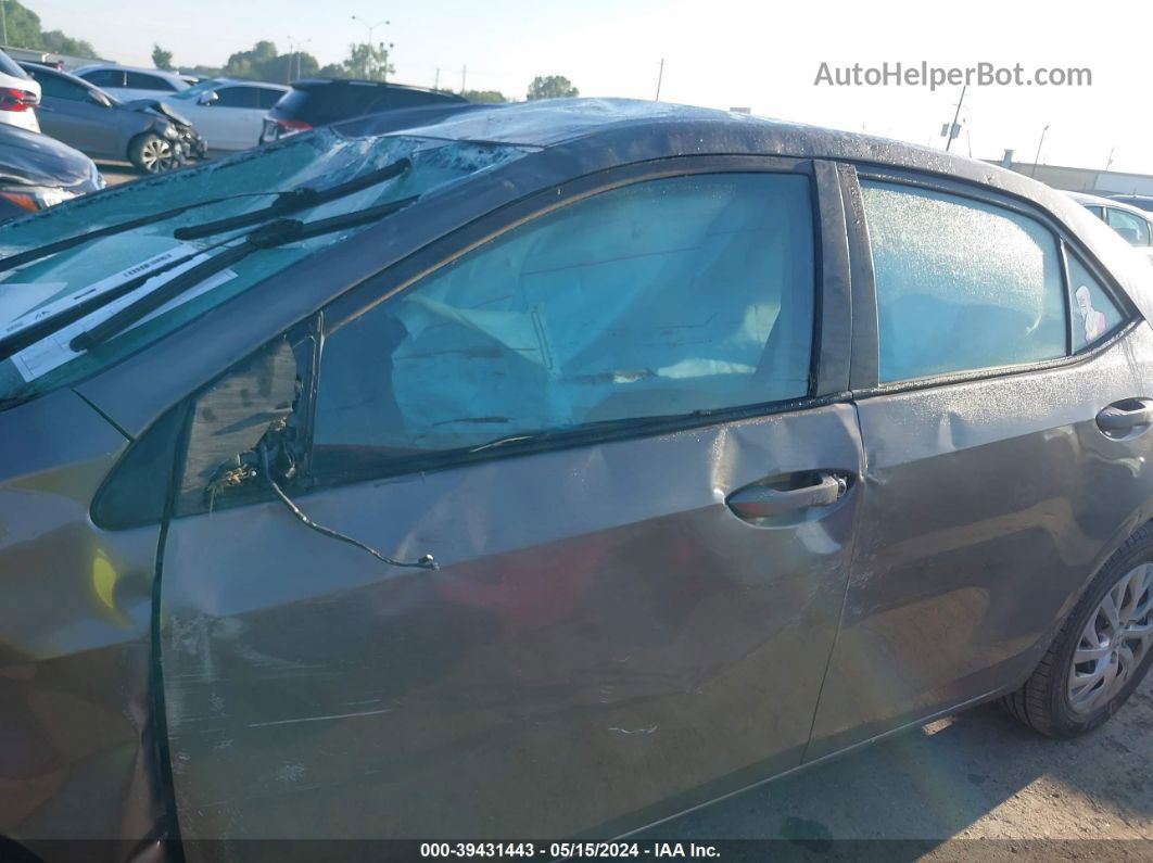 2019 Toyota Corolla Le Gray vin: 2T1BURHE8KC233795