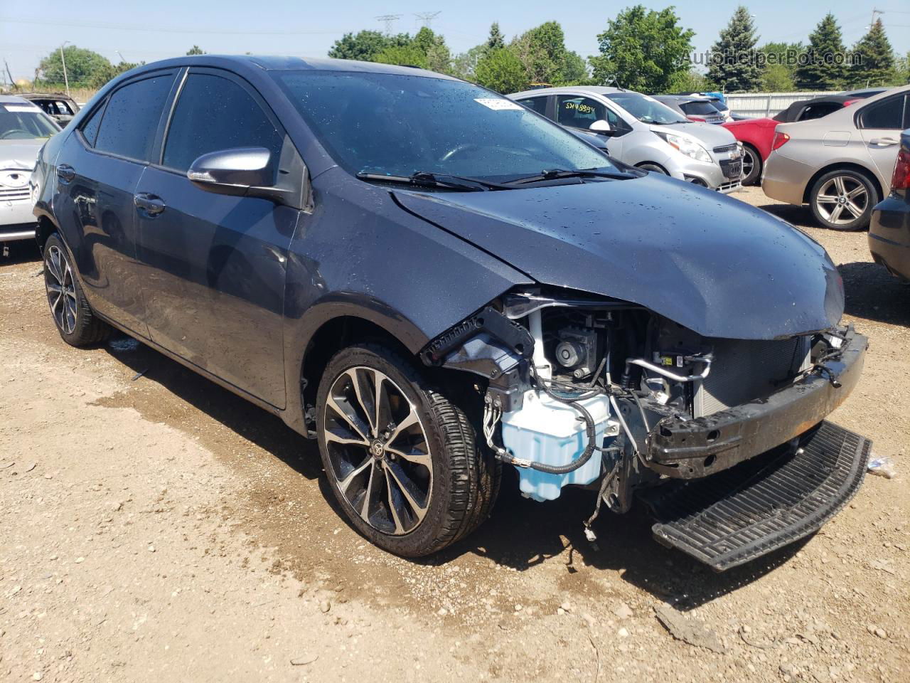 2019 Toyota Corolla L Gray vin: 2T1BURHE8KC236776