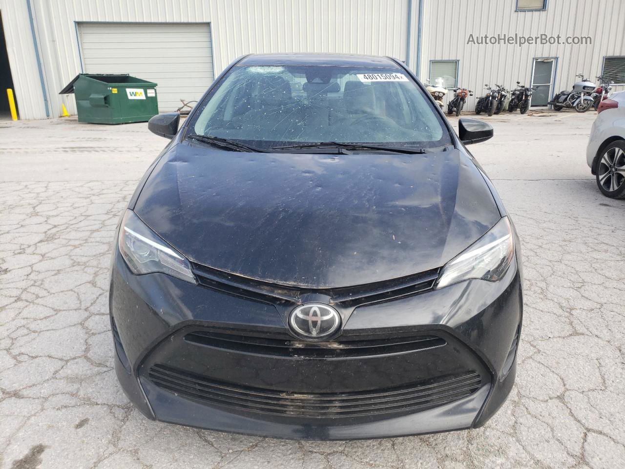 2019 Toyota Corolla L Black vin: 2T1BURHE8KC237569