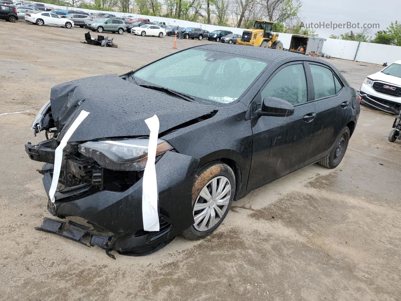 2019 Toyota Corolla L Black vin: 2T1BURHE8KC238267