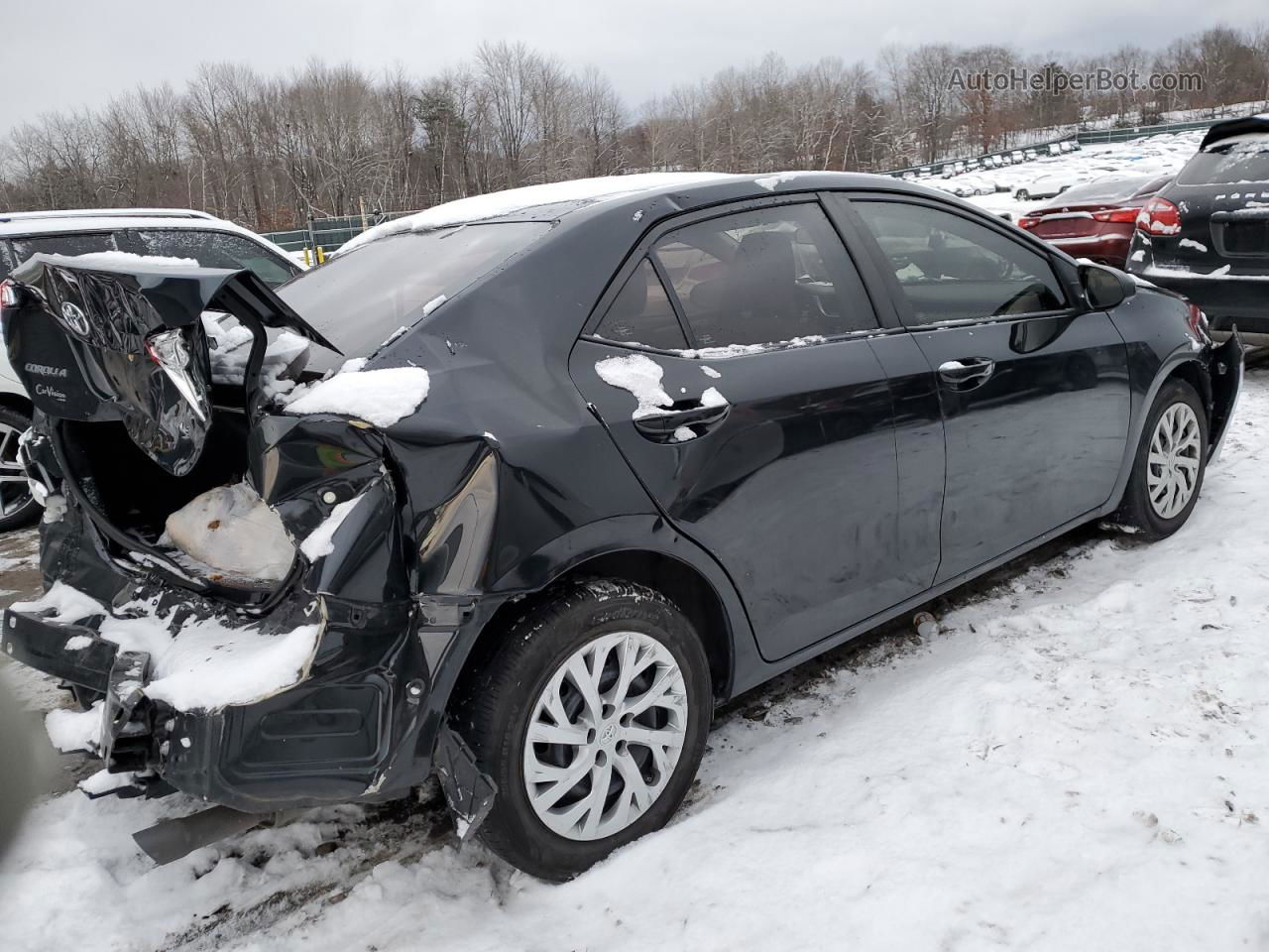 2019 Toyota Corolla L Black vin: 2T1BURHE8KC245249