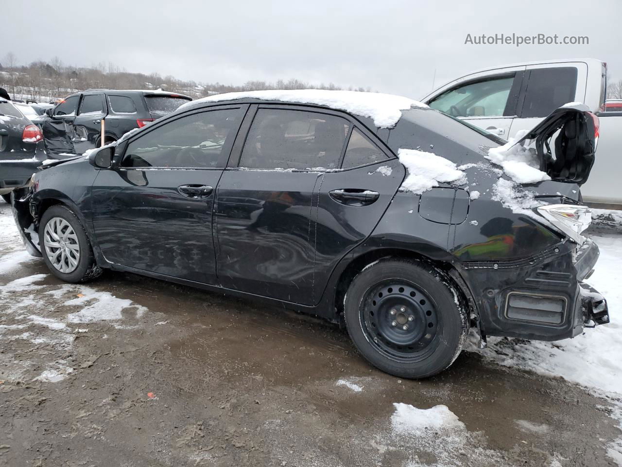 2019 Toyota Corolla L Black vin: 2T1BURHE8KC245249