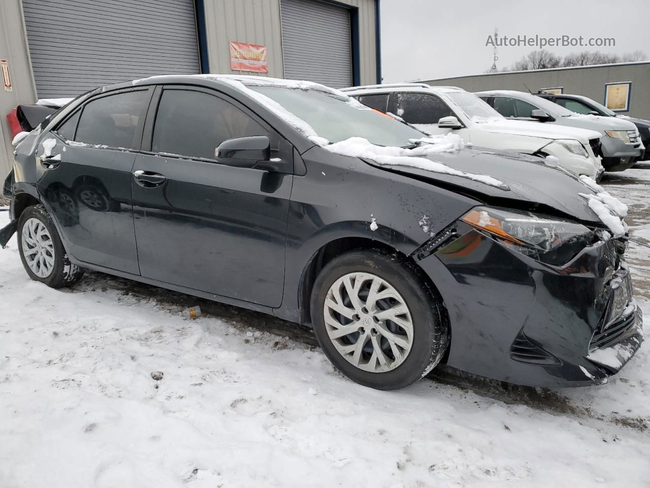 2019 Toyota Corolla L Black vin: 2T1BURHE8KC245249