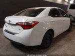 2014 Toyota Corolla Le White vin: 2T1BURHE9EC034680