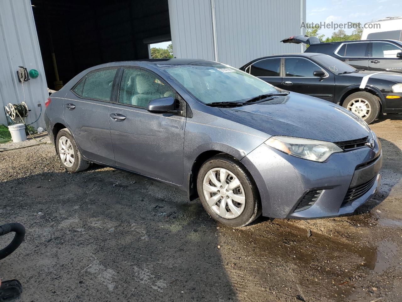 2014 Toyota Corolla L Gray vin: 2T1BURHE9EC058736