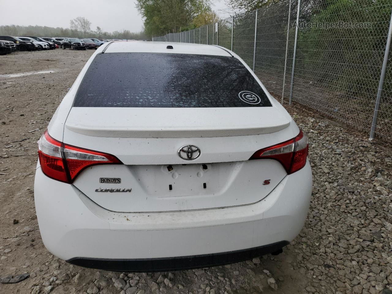 2014 Toyota Corolla L White vin: 2T1BURHE9EC087198