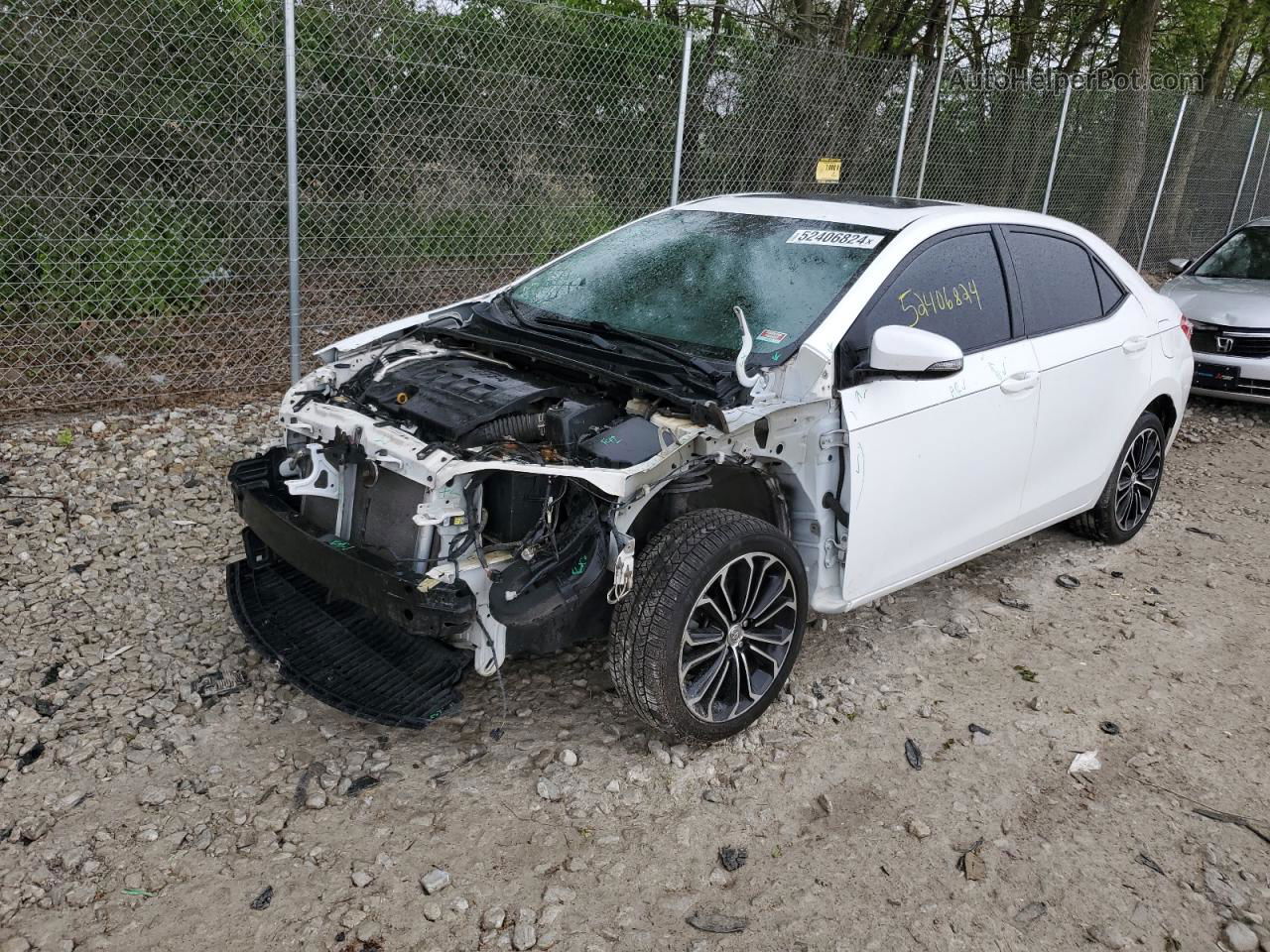 2014 Toyota Corolla L White vin: 2T1BURHE9EC087198