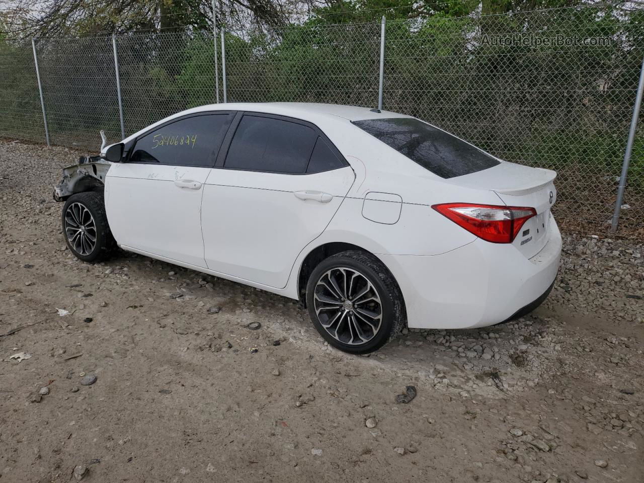 2014 Toyota Corolla L White vin: 2T1BURHE9EC087198