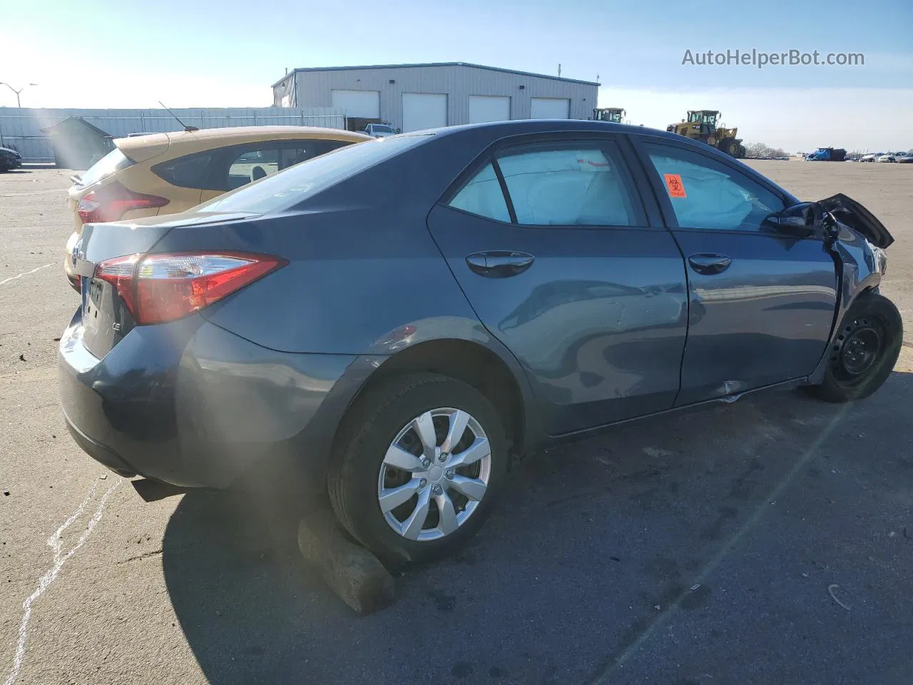 2014 Toyota Corolla L Серый vin: 2T1BURHE9EC143091