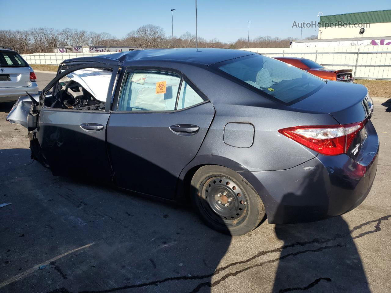 2014 Toyota Corolla L Gray vin: 2T1BURHE9EC143091