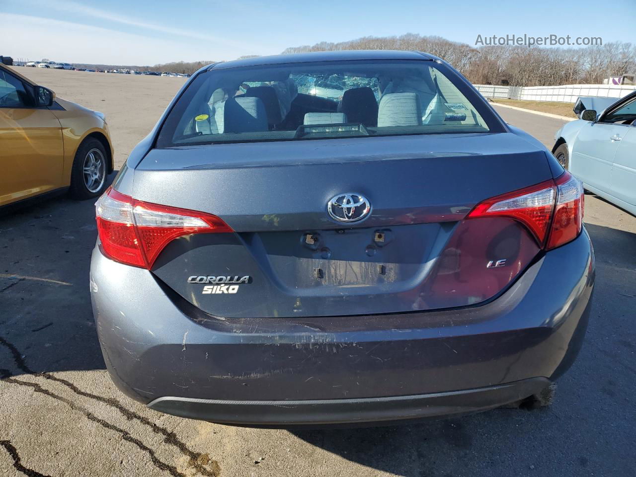 2014 Toyota Corolla L Серый vin: 2T1BURHE9EC143091