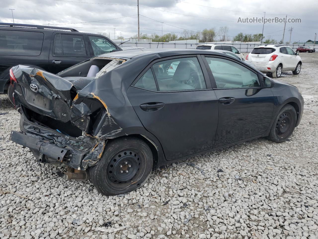 2014 Toyota Corolla L Black vin: 2T1BURHE9EC148260