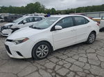 2014 Toyota Corolla L White vin: 2T1BURHE9EC151191