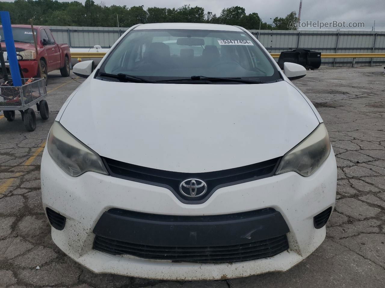 2014 Toyota Corolla L White vin: 2T1BURHE9EC151191