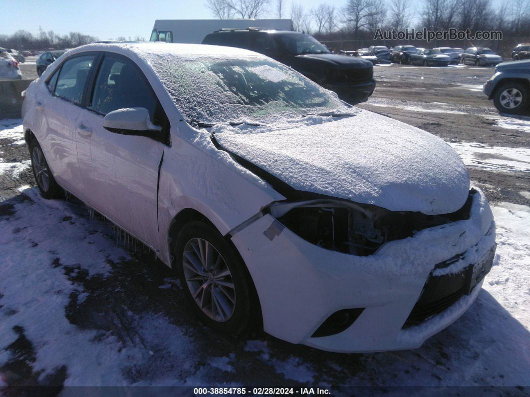 2014 Toyota Corolla Le Plus White vin: 2T1BURHE9EC159839