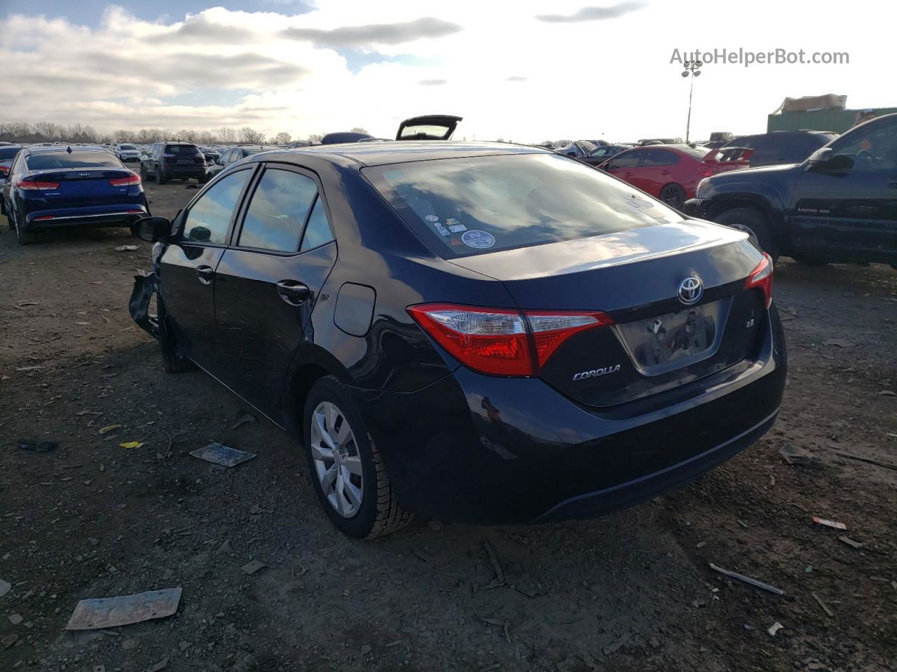 2014 Toyota Corolla L Black vin: 2T1BURHE9EC190993