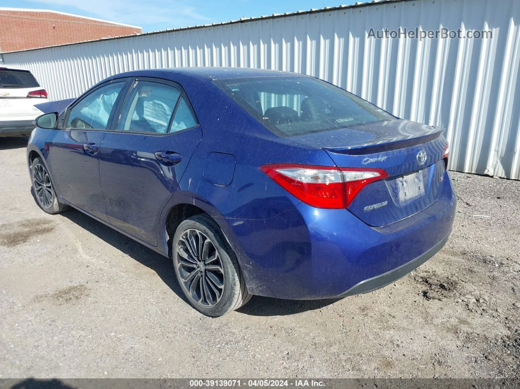 2014 Toyota Corolla S Plus Blue vin: 2T1BURHE9EC191268