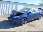 2014 Toyota Corolla S Plus Blue vin: 2T1BURHE9EC191268