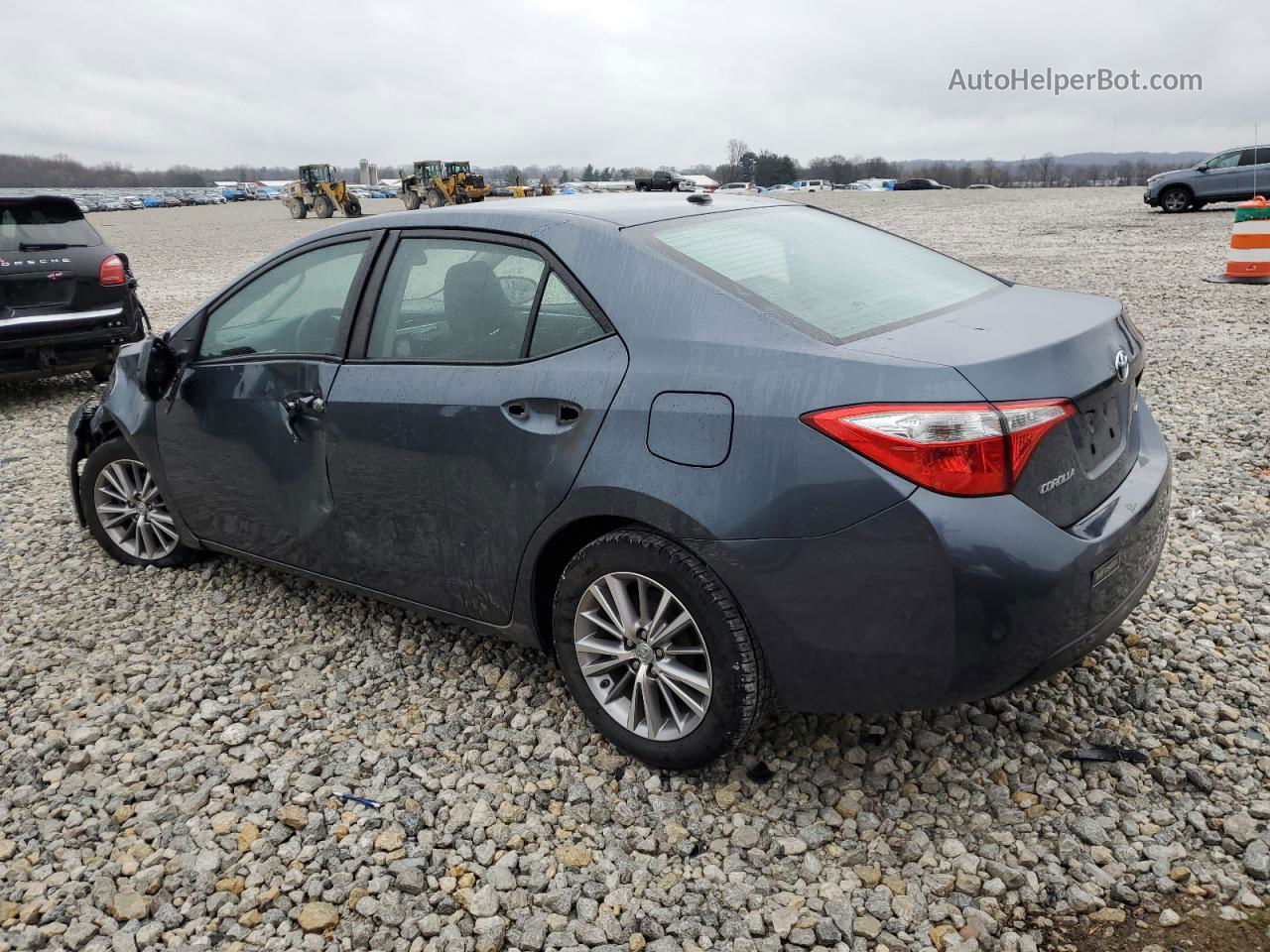 2014 Toyota Corolla L Blue vin: 2T1BURHE9EC201197