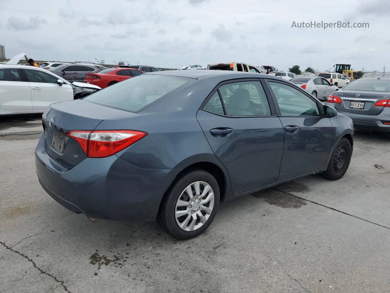 2015 Toyota Corolla L Угольный vin: 2T1BURHE9FC239935