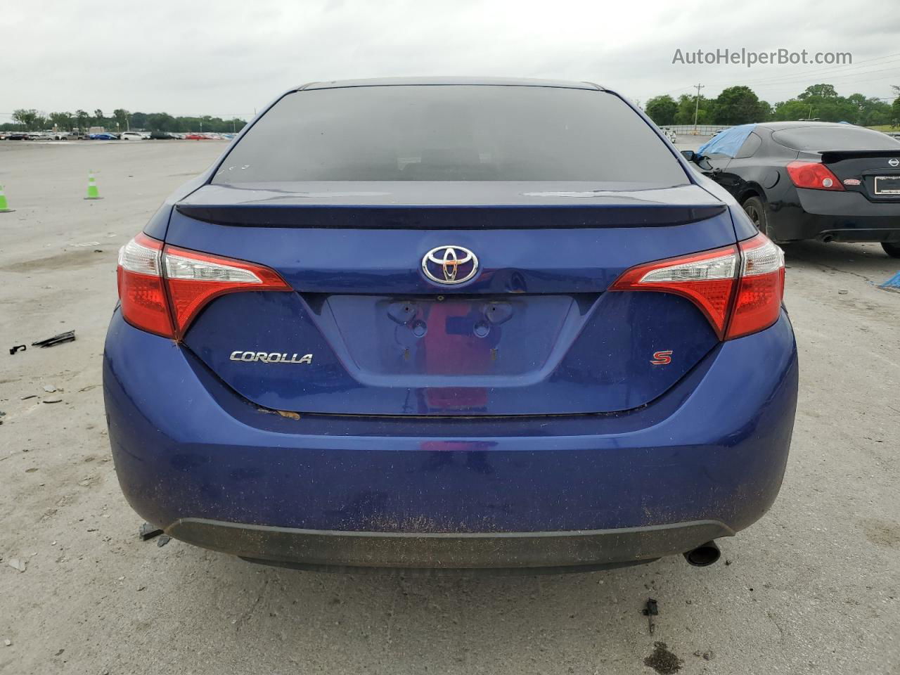 2015 Toyota Corolla L Blue vin: 2T1BURHE9FC241104