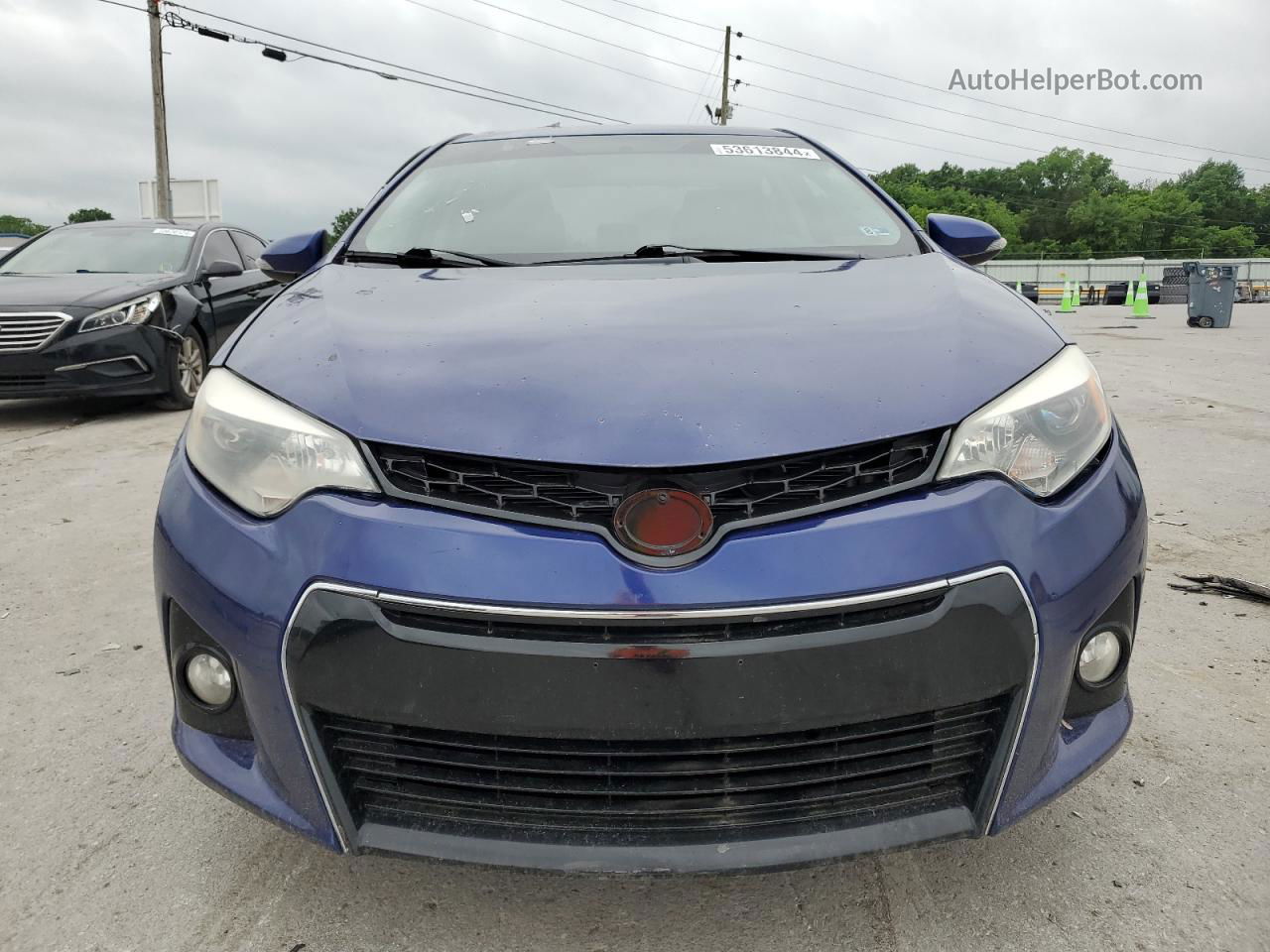 2015 Toyota Corolla L Blue vin: 2T1BURHE9FC241104