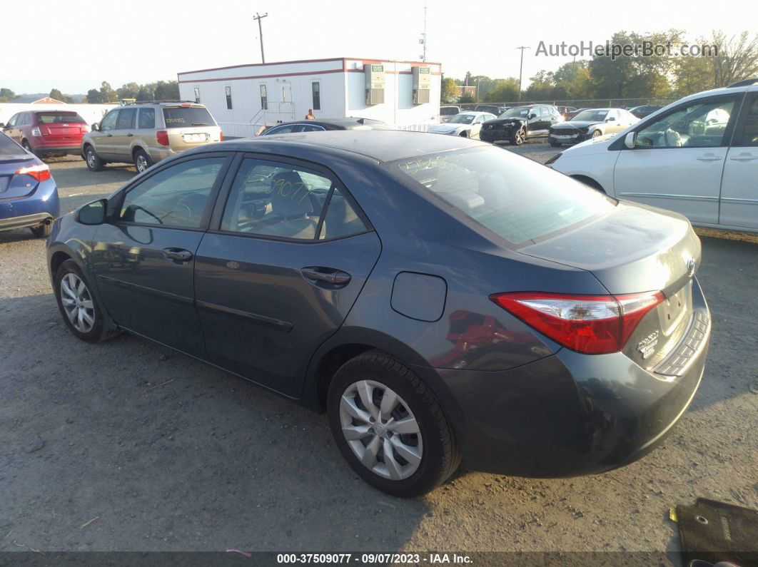 2015 Toyota Corolla Le Gray vin: 2T1BURHE9FC245251