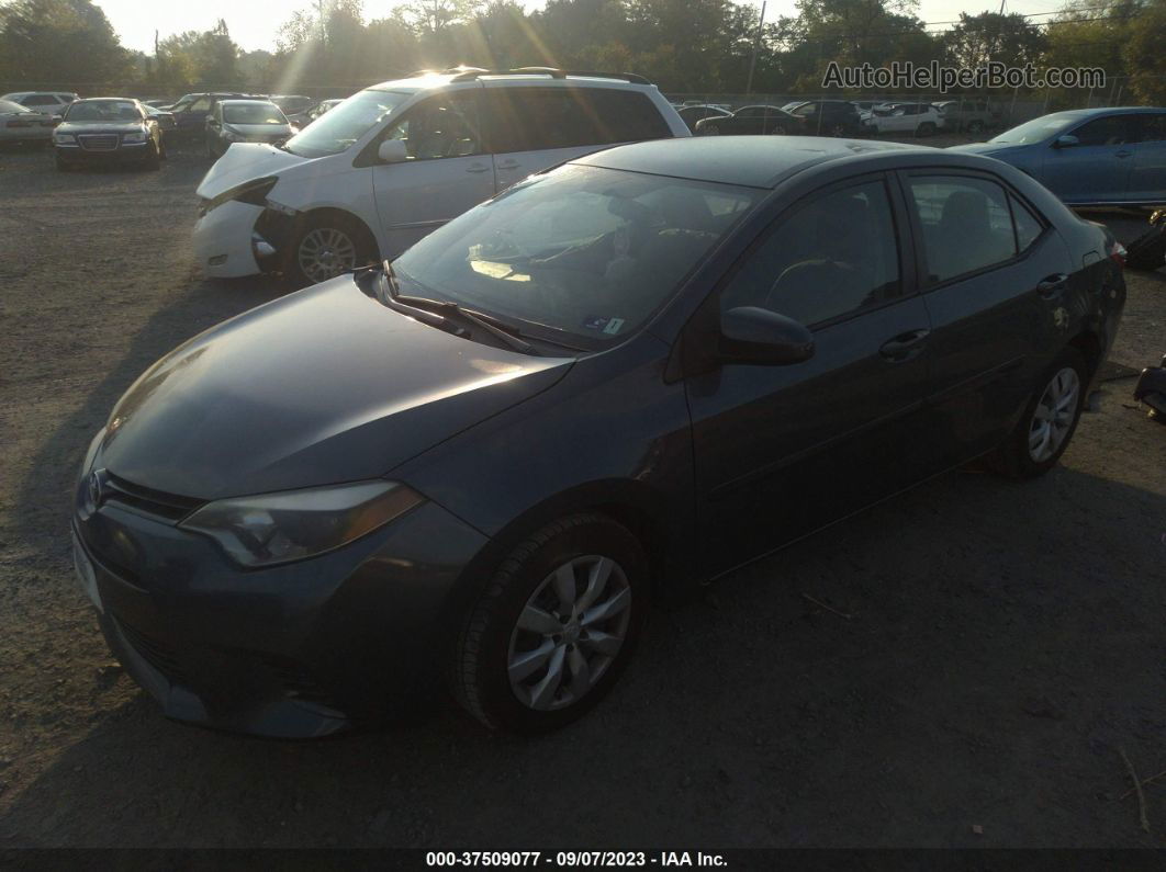 2015 Toyota Corolla Le Gray vin: 2T1BURHE9FC245251