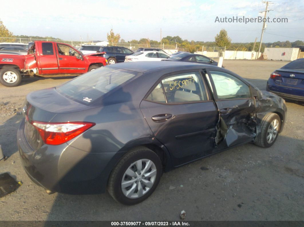 2015 Toyota Corolla Le Gray vin: 2T1BURHE9FC245251