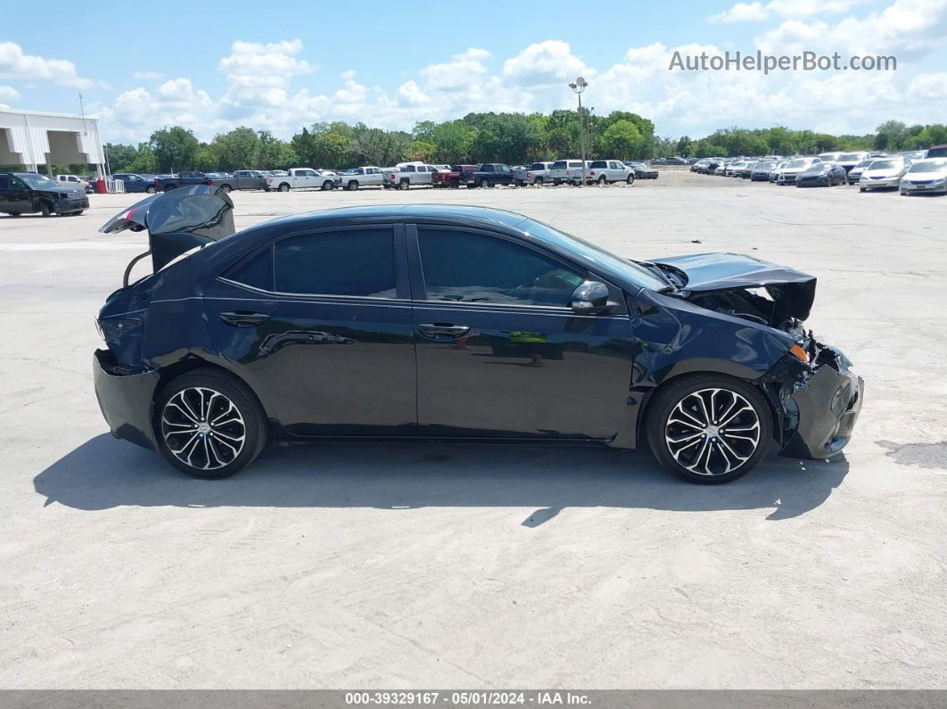 2015 Toyota Corolla S Plus Black vin: 2T1BURHE9FC290416