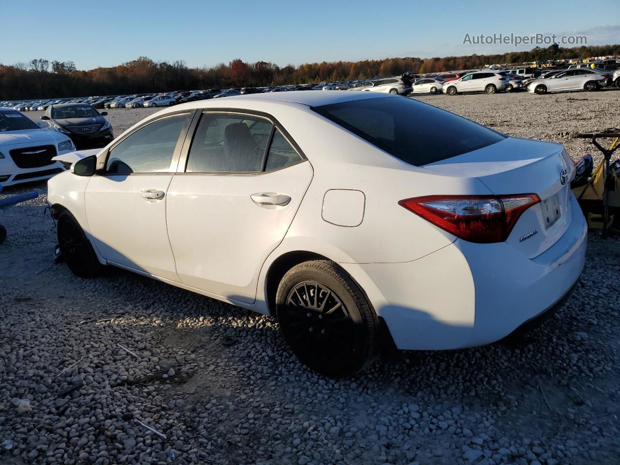 2015 Toyota Corolla L White vin: 2T1BURHE9FC303293