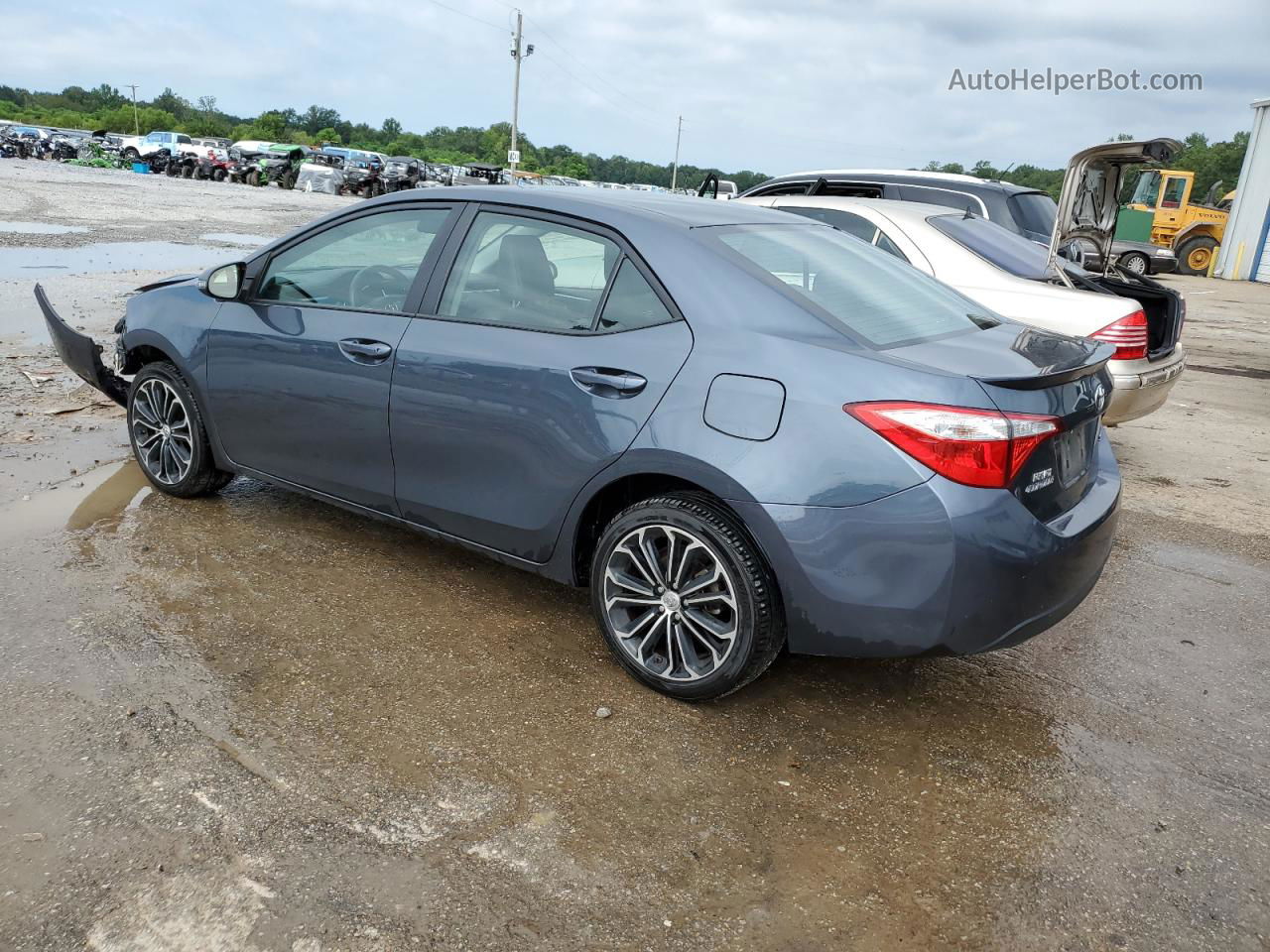 2015 Toyota Corolla L Blue vin: 2T1BURHE9FC308882