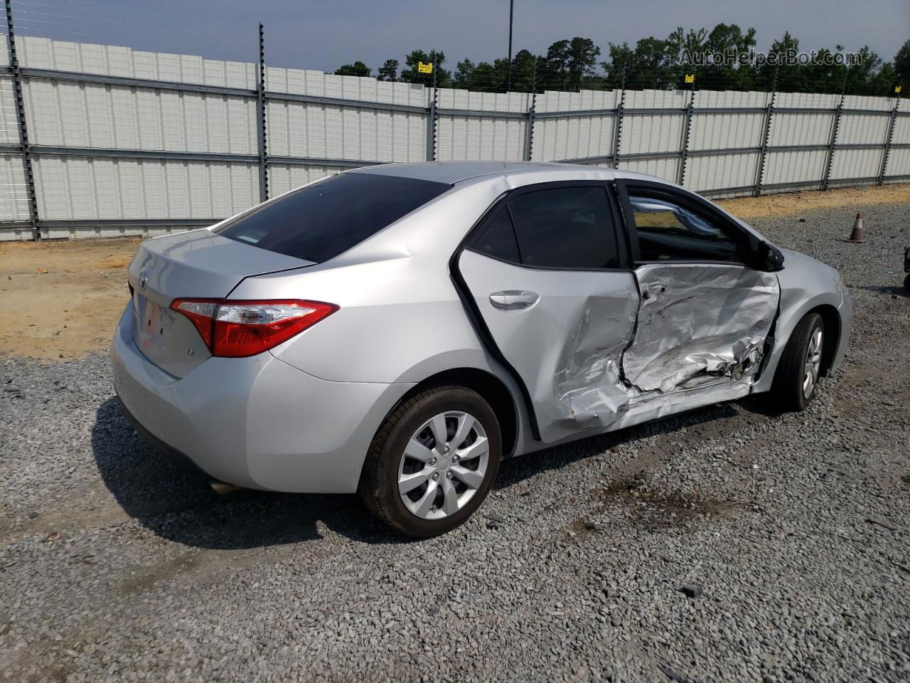 2015 Toyota Corolla L Gray vin: 2T1BURHE9FC309921