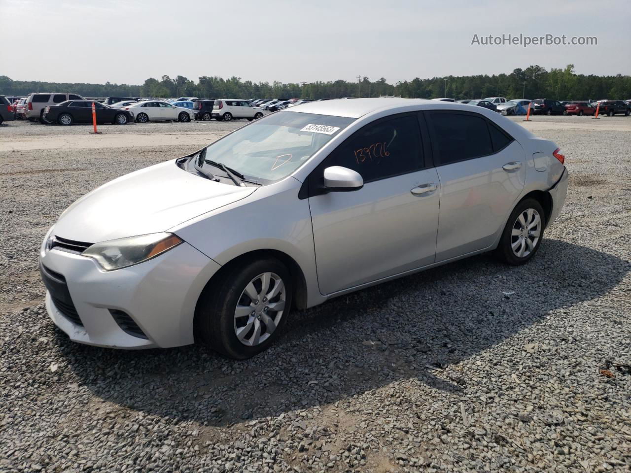 2015 Toyota Corolla L Серый vin: 2T1BURHE9FC309921