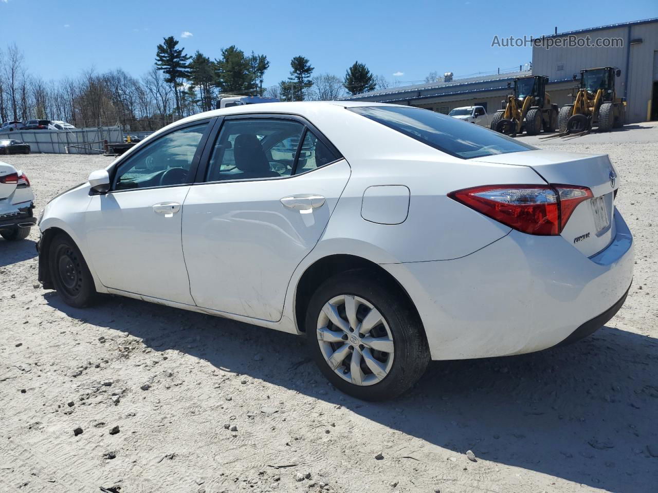 2015 Toyota Corolla L White vin: 2T1BURHE9FC310275