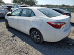 2015 Toyota Corolla L White vin: 2T1BURHE9FC318070