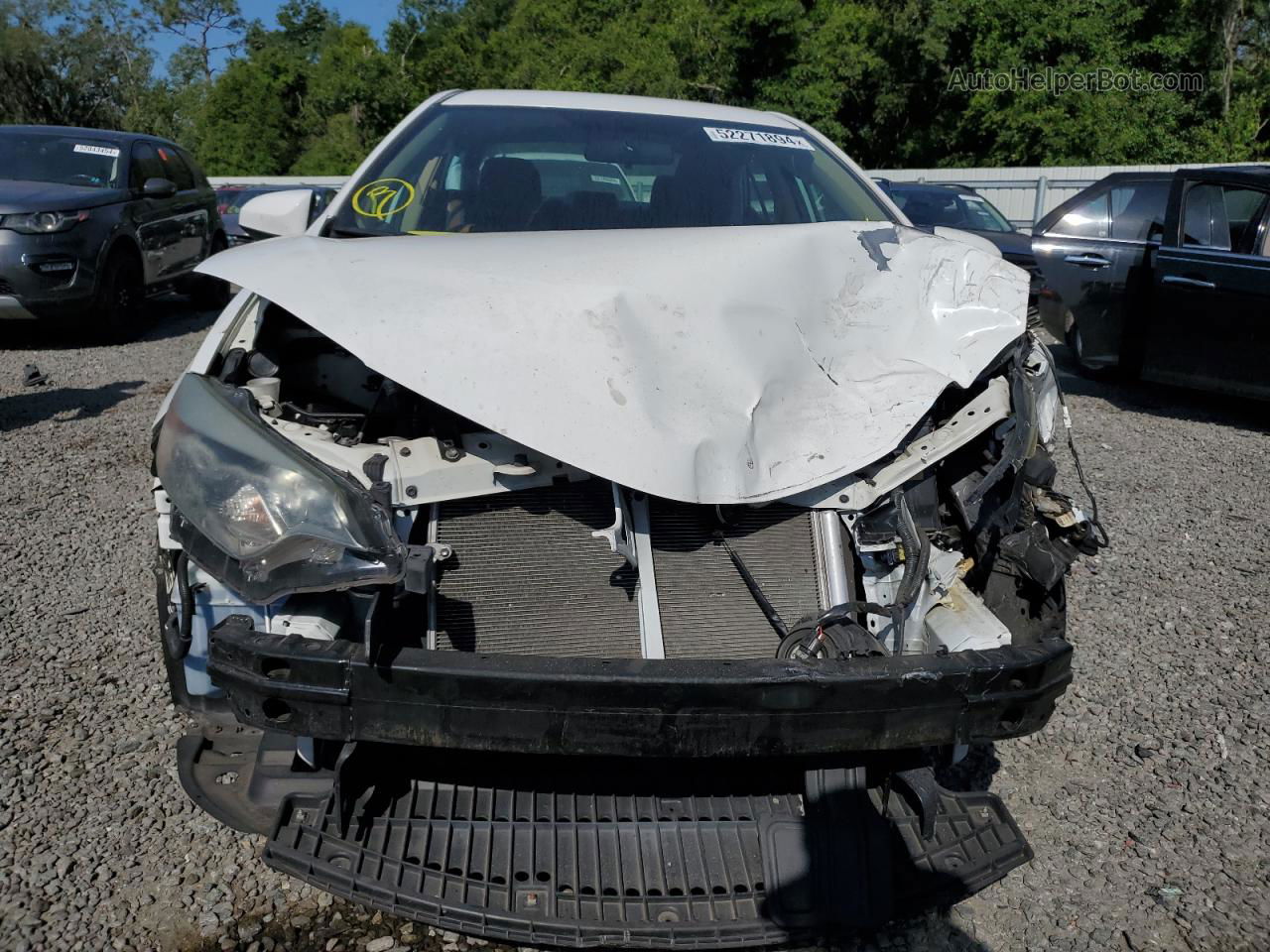 2015 Toyota Corolla L White vin: 2T1BURHE9FC318070