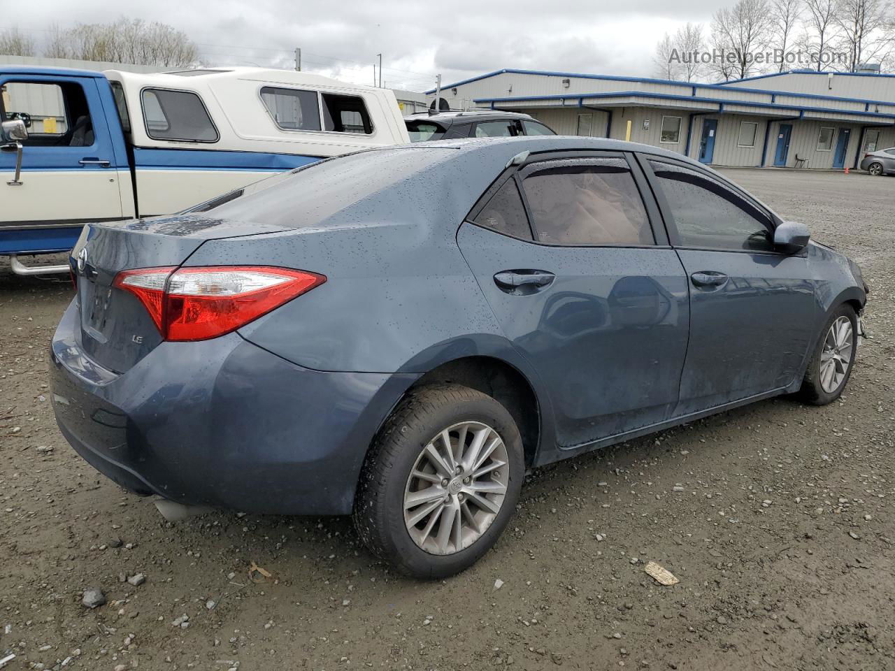 2015 Toyota Corolla L Blue vin: 2T1BURHE9FC320076