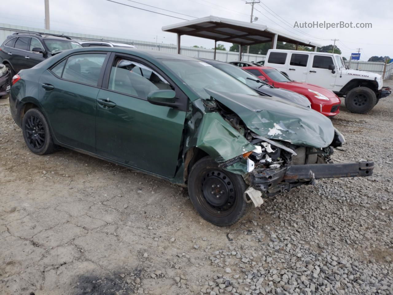 2015 Toyota Corolla L Green vin: 2T1BURHE9FC320871