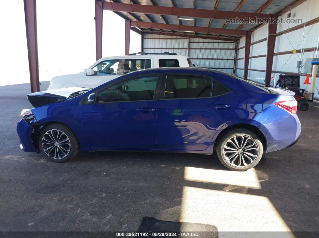 2015 Toyota Corolla S Plus Синий vin: 2T1BURHE9FC324953