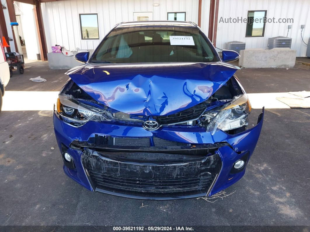 2015 Toyota Corolla S Plus Blue vin: 2T1BURHE9FC324953