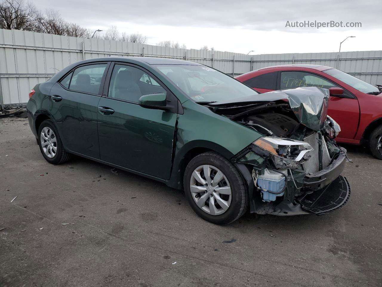 2015 Toyota Corolla L Green vin: 2T1BURHE9FC335841