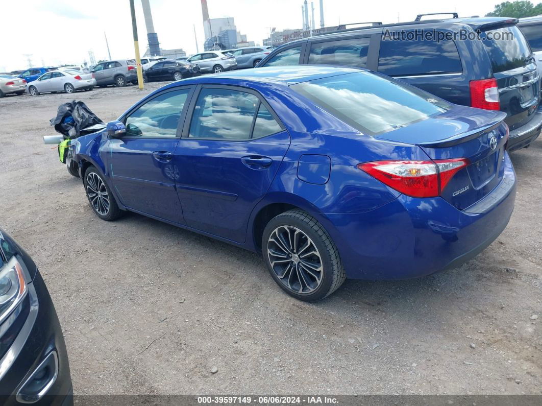 2015 Toyota Corolla S Plus Blue vin: 2T1BURHE9FC356012