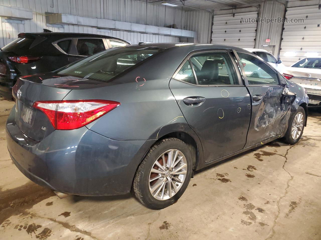 2015 Toyota Corolla L Charcoal vin: 2T1BURHE9FC357080